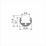 Archilight LED Extrusion Diffuser - 2 Meter - Frost - Click - PHOTO 2