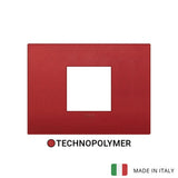 Vimar Arke Classic Plate 2centrM Technopolymer Matt Red