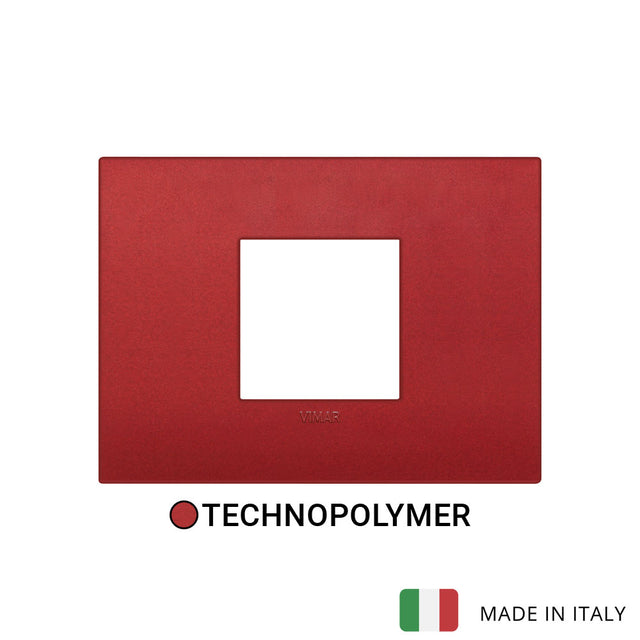 Vimar Arke Classic Plate 2centrM Technopolymer Matt Red