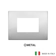 Vimar Arke Classic Plate 3M Metal Silver
