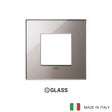 Vimar Eikon Exe Plate 2M Mirror Glass Shiny Bronze - Square