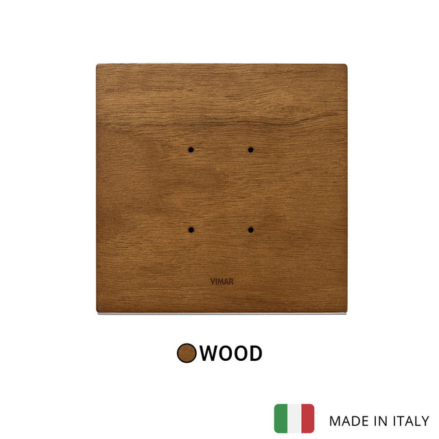 Vimar Eikon Tactil Plate 2M Wood Italian Walnut