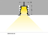 Archilight ALTUS LED Extrusion Profile Linear V Shape - 2 Metre - No Diffuser - Silver - PHOTO 12