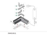 Archilight ARTUS LED Extrusion Frame - 2 Meters - No Diffuser - Silver - PHOTO 3