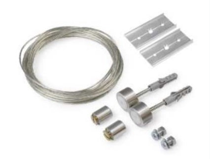 Archilight Sling for LED Extrusion Mounting - 1.5 Meter - White - SELV (Pair)