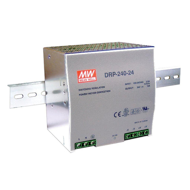 Mean Well DRP-240-24 AC-DC Industrial DIN rail power supply 240W