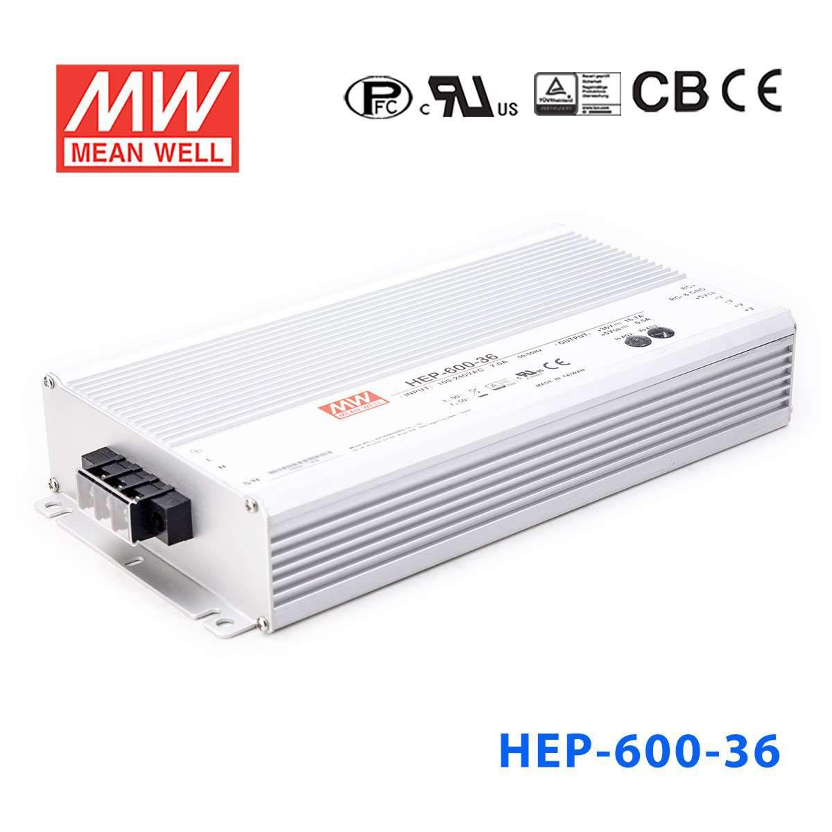 Mean Well HEP-600-36 Power Supply 601.2W 36V