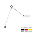 Waldmann PARA. MI Armed LED Luminare 8W Table Clamp - Square Double Arm - Natural White - White