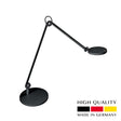 Waldmann PARA. MI Armed LED Luminare 8W - Round Double Arm - Natural White - Black