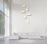 Pablo Pendant Swell XL Single Wide White / Brass - PHOTO 13