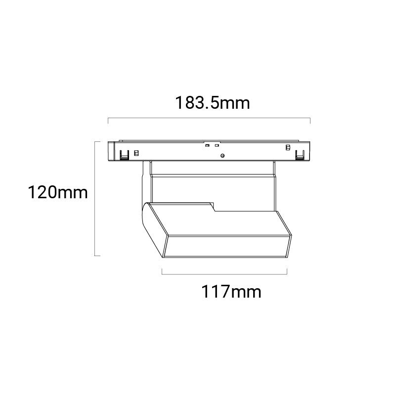 Archilight Bend 117F White Tracklight Light 8W