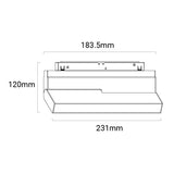 Archilight Bend 231F White Tracklight Light 15W