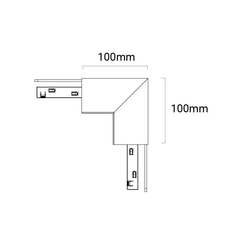 Motion R Corner Joiner, 48V, V90° - Black - PHOTO 2