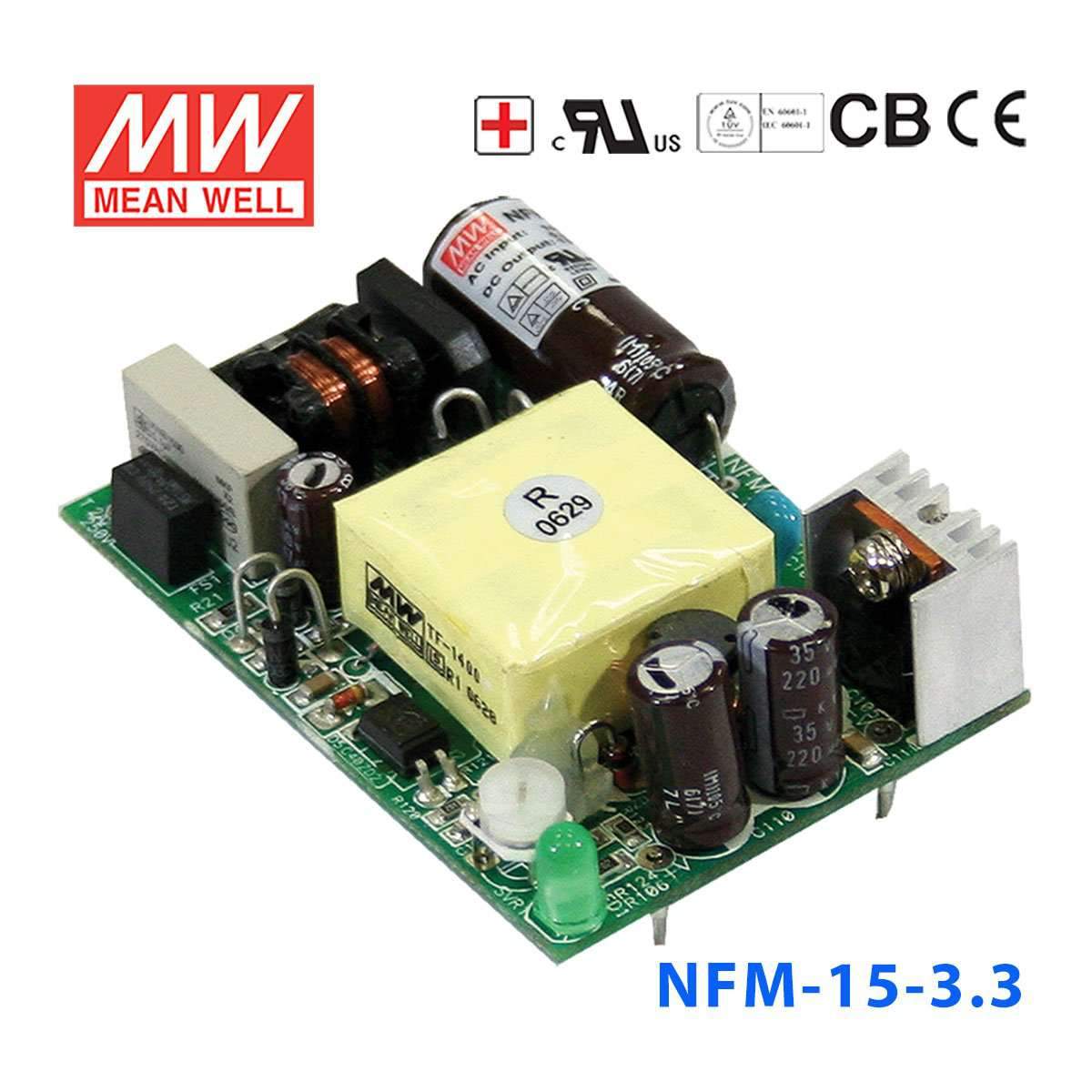 Mean Well NFM-15-3.3 Power Supply 15W 3.3V