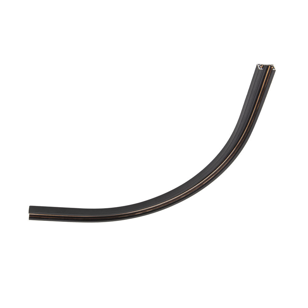 Archilight Mini S Curved Track Segment 400mm Radius 90 Degree, 48V Black