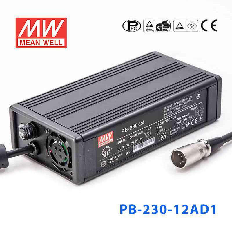 Mean Well PB-230-12AD1 Battery Chargers 230W 14.4V 16A - Single Output Power Supply