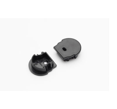 Archilight End Cap for Linear U Shape - With Wiring Holes - For Oval Diffuser - Black