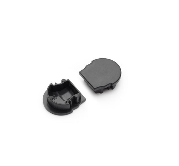 Archilight End Cap for Linear U Shape - Without Wiring Holes - For Oval Diffuser - Black