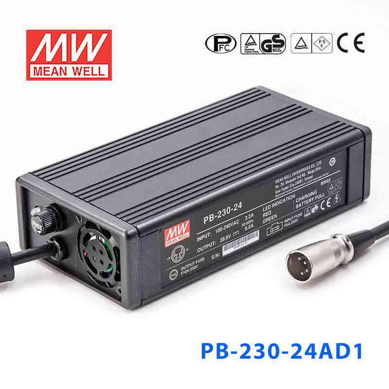 Mean Well PB-230-24AD1 Battery Chargers 230W 28.8V 8A - Single Output Power Supply