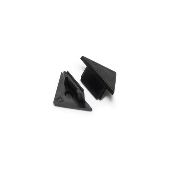 Archilight End Cap for TRINUS Extrusion Prfile - Without Wiring Holes - Black