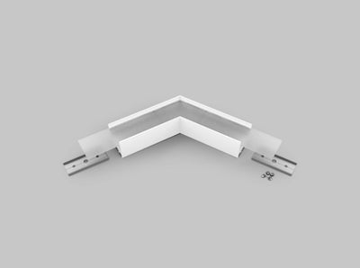 Archilight Alumnium Corner Joiner for VARIO 02 - 33mm Width - 120 Degree - White