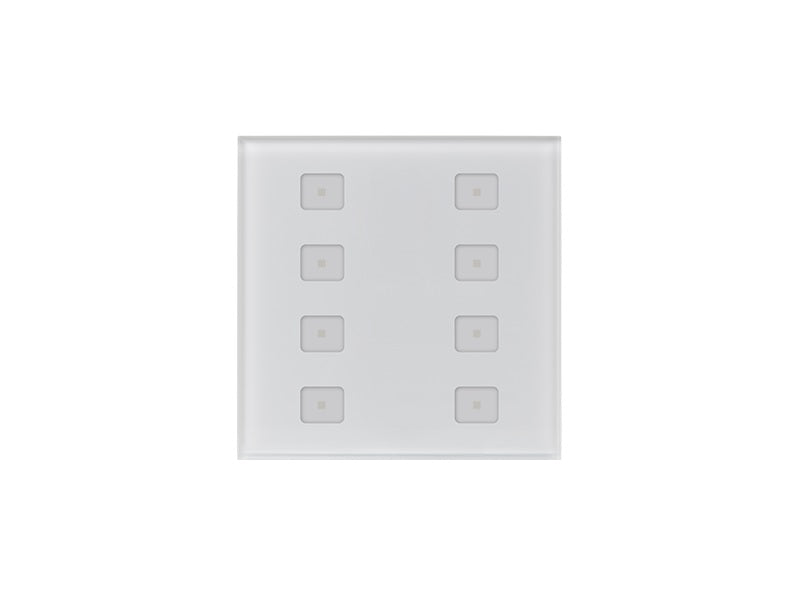 Sunricher DALI2 Wall Panel, 8 Touch Buttons, White