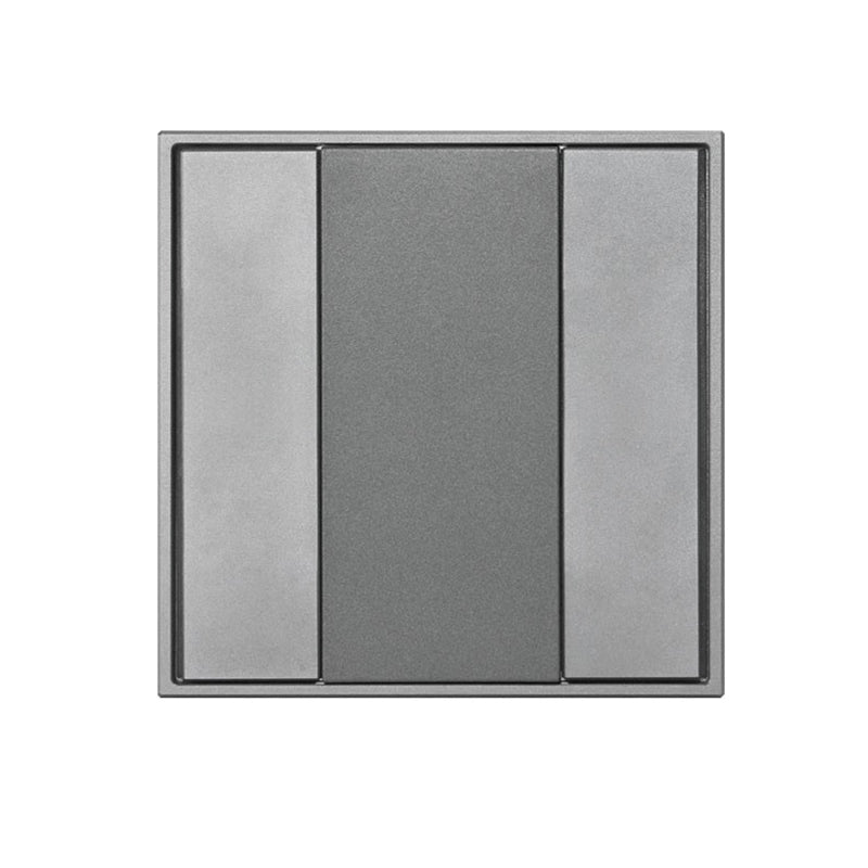 Sunricher DALI2 Wall Panel, 2 Buttons, Slim Silver
