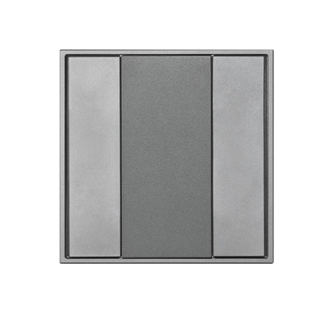 Sunricher DALI2 Wall Panel, 2 Buttons, Slim Silver