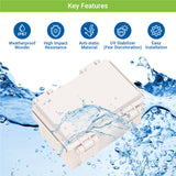 Boxco Q-Series 300x400x160mm Plastic Enclosure, IP67, IK08, ABS, Grey Cover, Hinge Type with Plate - PHOTO 5