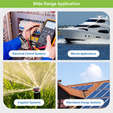 Boxco Q-Series 300x400x160mm Plastic Enclosure, IP67, IK08, ABS, Grey Cover, Hinge Type with Plate - PHOTO 6