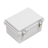 Boxco P-Series 135x185x100mm Plastic Enclosure, IP67, IK08, PC, Grey Cover, Molded Hinge and Latch Type