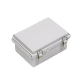 Boxco P-Series 135x185x85mm Plastic Enclosure, IP67, IK08, ABS, Grey Cover, Molded Hinge and Latch Type