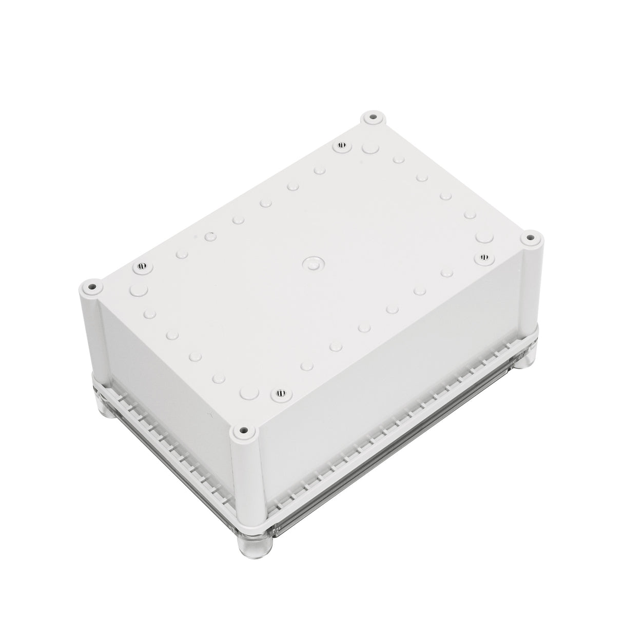 Boxco S-Series 190x280x130mm Plastic Enclosure, IP67, IK08, PC, Transparent Cover, Screw Type