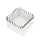 Boxco S-Series 200x200x130mm Plastic Enclosure, IP67, IK08, PC, Transparent Cover, Screw Type