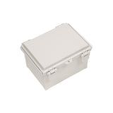 Boxco Q-Series 160x210x130mm Plastic Enclosure, IP67, IK08, ABS, Grey Cover, Hinge Type with Plate - PHOTO 1