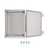 Boxco Q-Series 300*400*180mm Plastic Enclosure, IP67, IK08, ABS, Grey Cover, Hinge Type with Plate - PHOTO 7