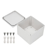 Boxco S-Series 200x200x160mm Plastic Enclosure, IP67, IK08, ABS, Grey Cover, Screw Type