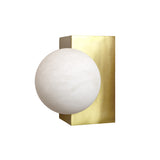 Archilight Alabaster-Stone Orbi Sphere Wall Light