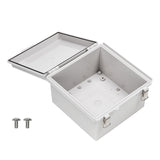 Boxco P-Series 210x210x130mm Plastic Enclosure, IP67, IK08, ABS, Grey Cover, Molded Hinge and Latch Type