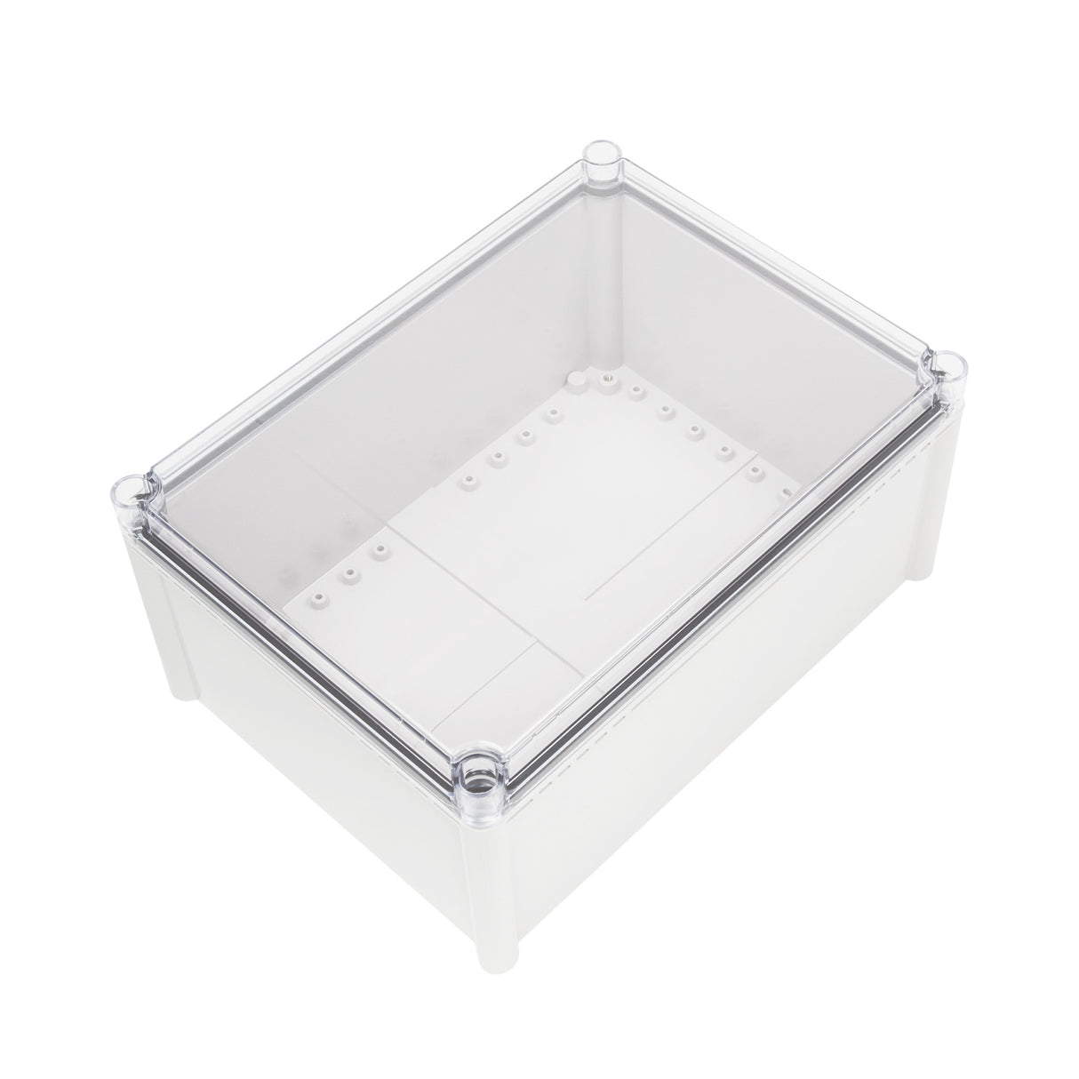 Boxco S-Series 50x65x45mm Plastic Enclosure, IP67, IK08, PC, Transparent Cover, Screw Type