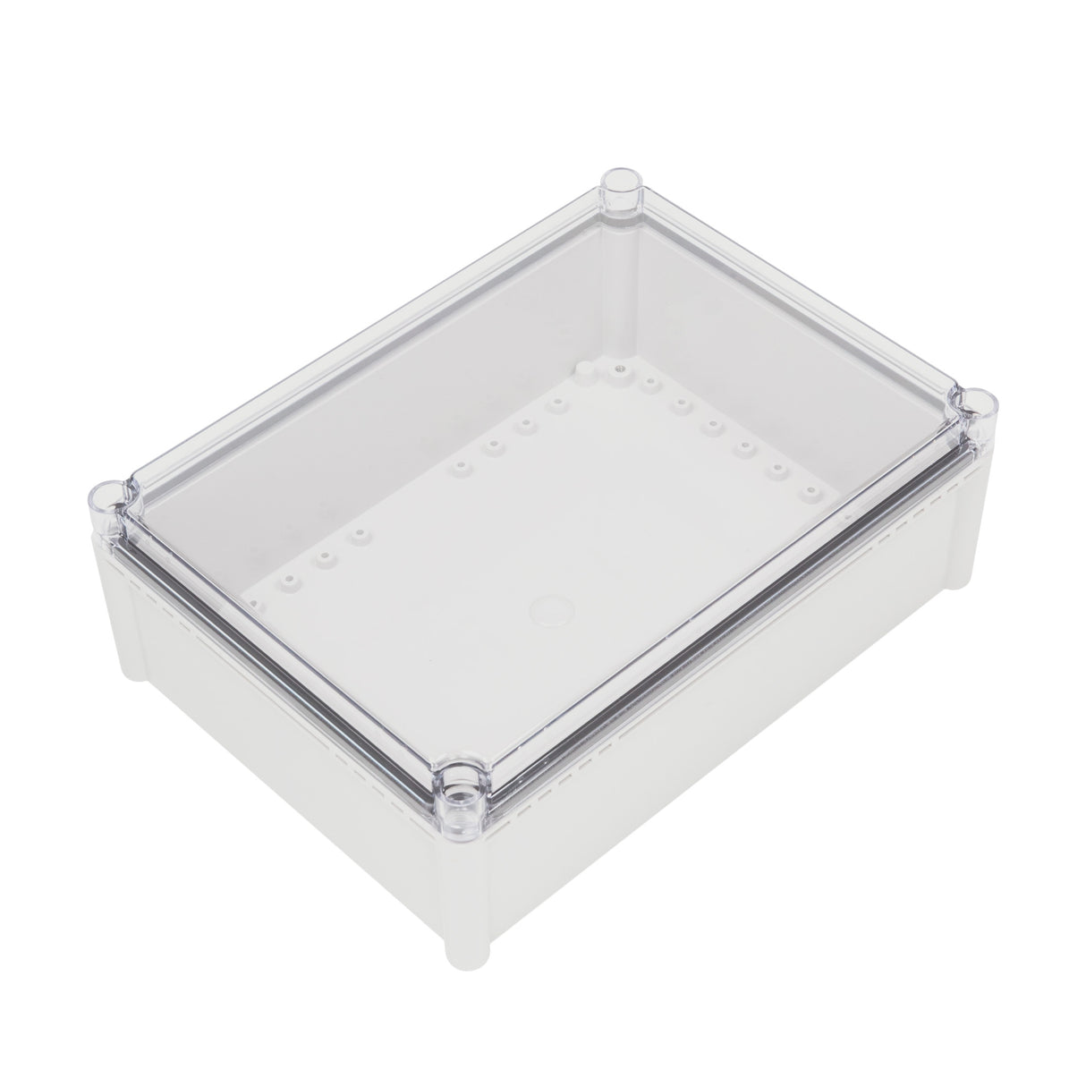 Boxco S-Series 280x380x130mm Plastic Enclosure, IP67, IK08, PC, Transparent Cover, Screw Type