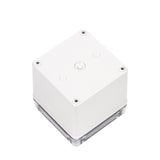 Boxco S-Series 100x100x100mm Plastic Enclosure, IP67, IK08, ABS, Transparent Cover, Screw Type