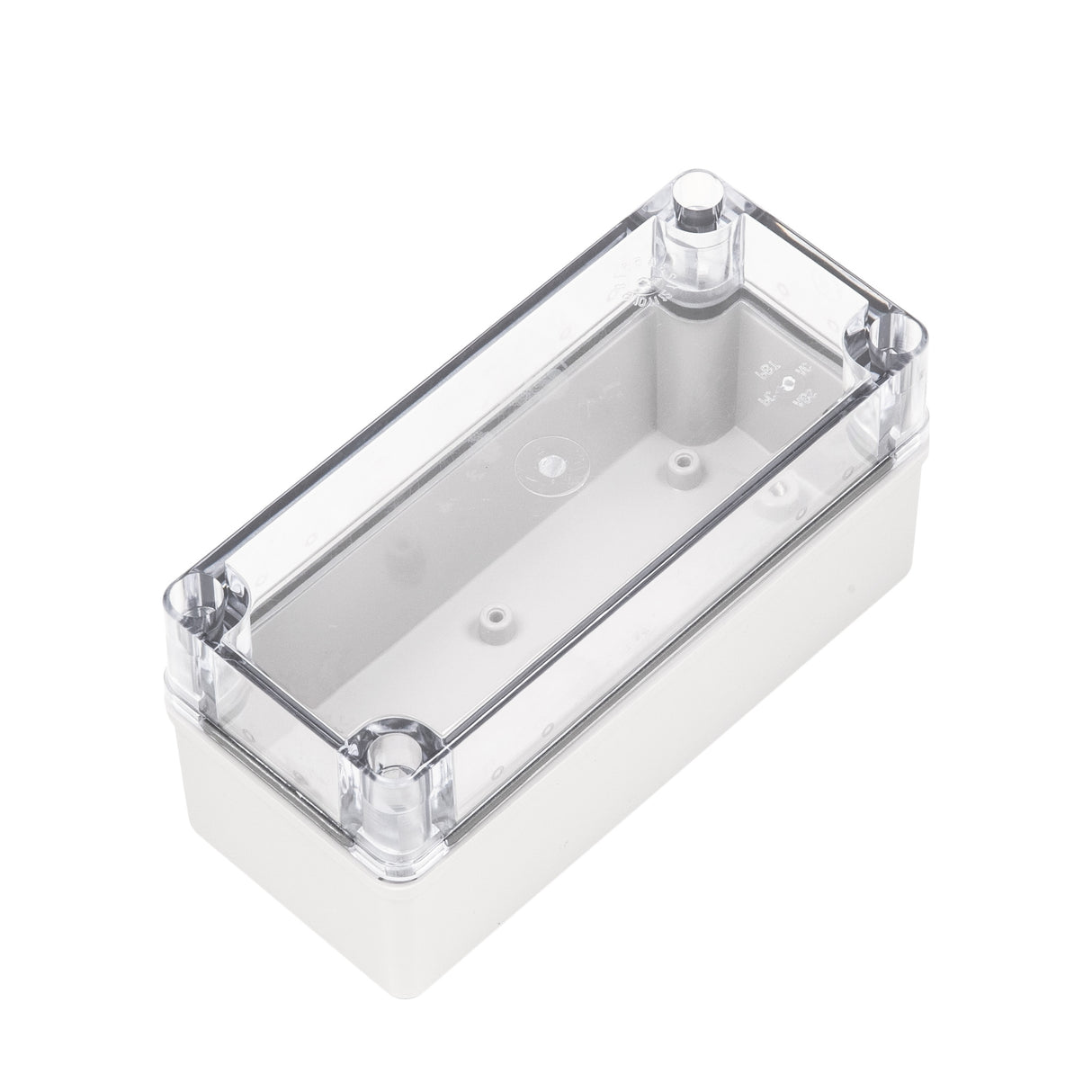 Boxco S-Series 80x180x85mm Plastic Enclosure, IP67, IK08, PC, Transparent Cover, Screw Type