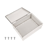 Boxco Q-Series 300x400x150mm Plastic Enclosure, IP67, IK08, ABS, Grey Cover, Hinge Type with Plate - PHOTO 2