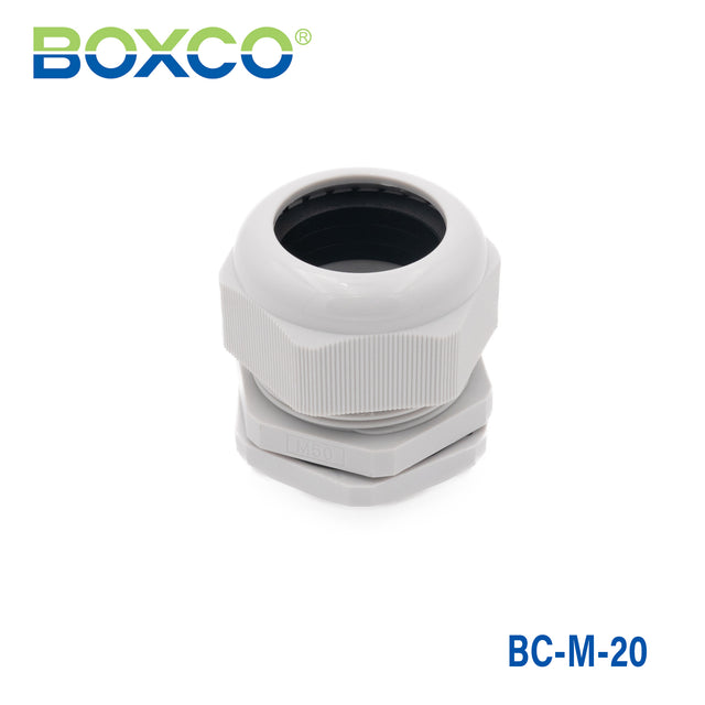 Boxco Plastic Cable Gland 6~12mm Cable Range BC-M-20