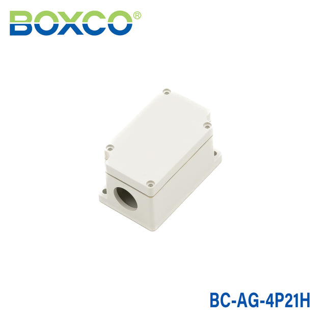 Boxco Terminal Box 4-pole 50x82x43mm, IP67, IK08, ABS, Grey Cover