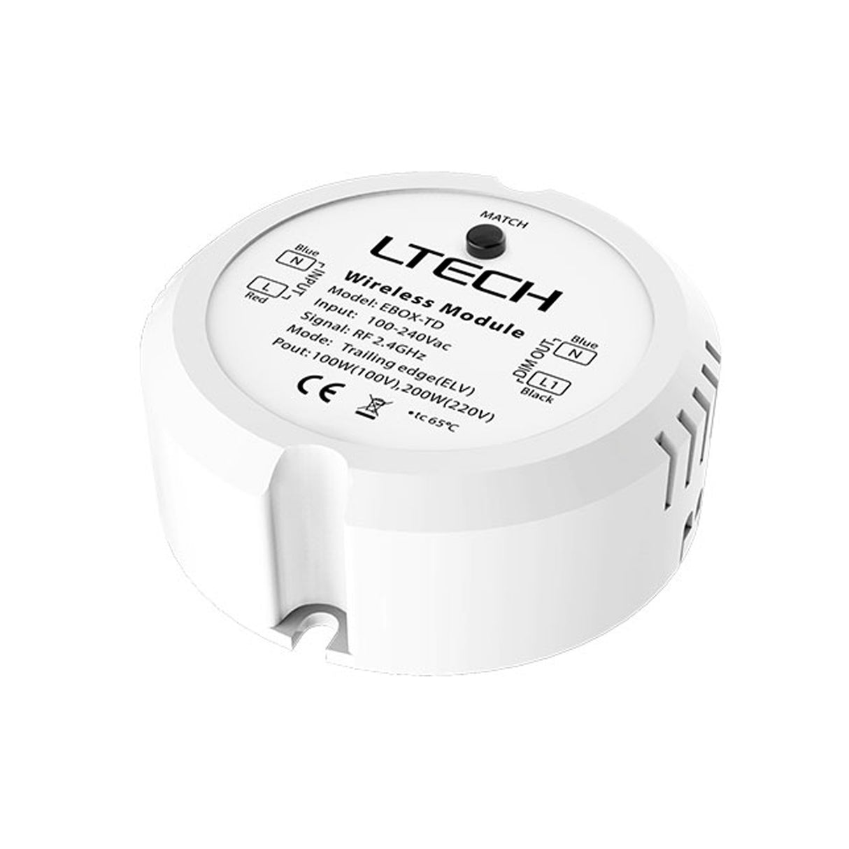 Ltech EBOX-TD LBUS Wireless Module - Triac Dimmer