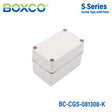 Boxco S-Series 80×130×85mm Plastic Enclosure, IP67, IK08, PC, Grey Cover, Screw Type