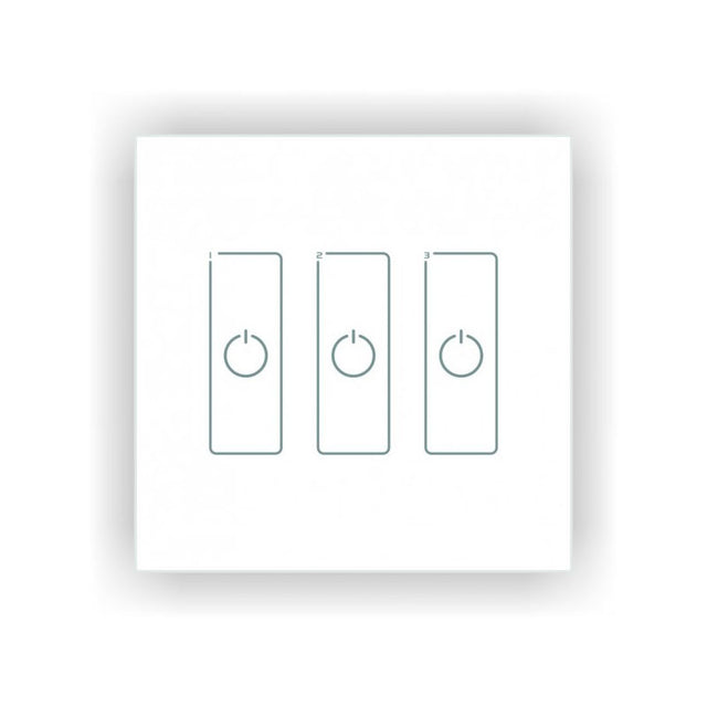 Ltech EDA3 3 Switch Touch Panel - DALI Master Dimmer