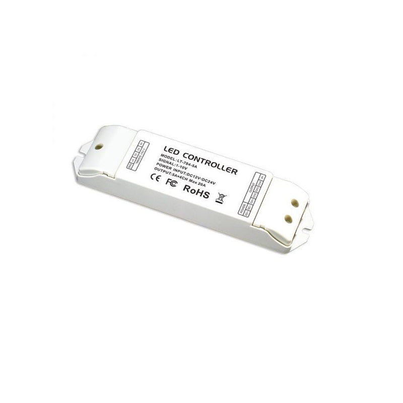 Ltech LT-704-5A Constant Voltage Controller - 0-10V/Push Dimmable